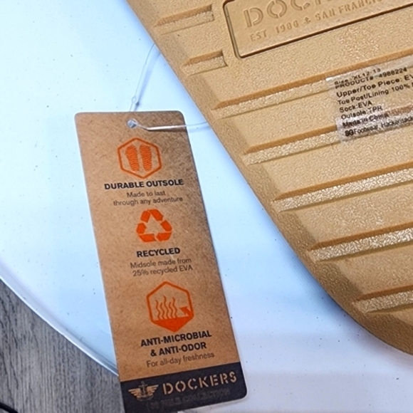 DOCKERS Men's Premium Flip Flop Sandals Size XL 12-13 - Picture 9 of 9